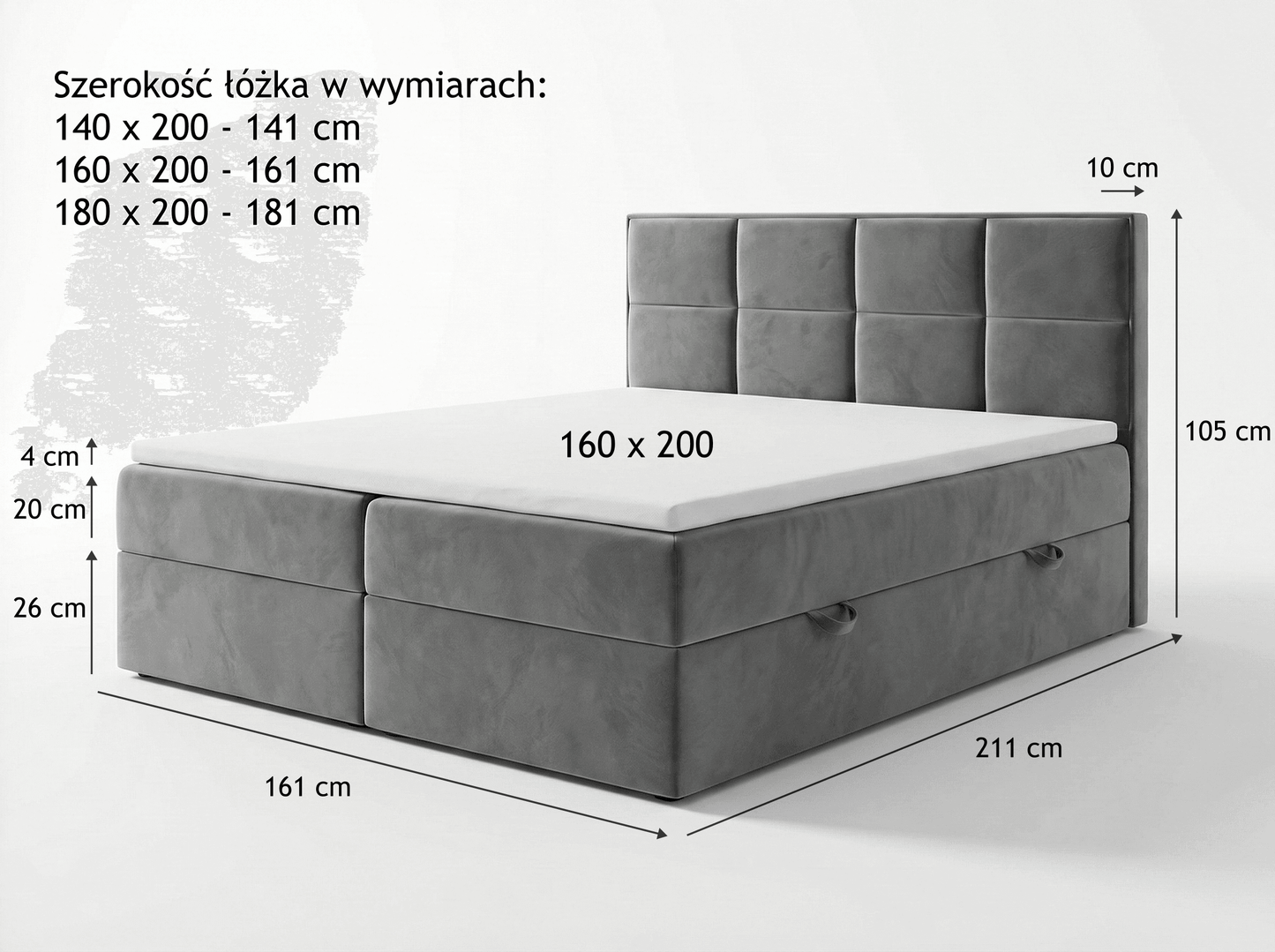 Łóżko Trend 1 140x200 cm