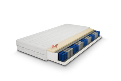 Materac Pax H3 na białym tle – twardy materac kieszeniowy z pianką VISCO memory foam – Livaro24