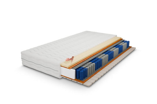 Materac Pocket Ray – visco i kokos/latex i kokos (H4) 200x200