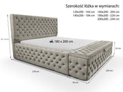 Rysunek techniczny łóżka Castello 3 Box – wymiary i specyfikacja